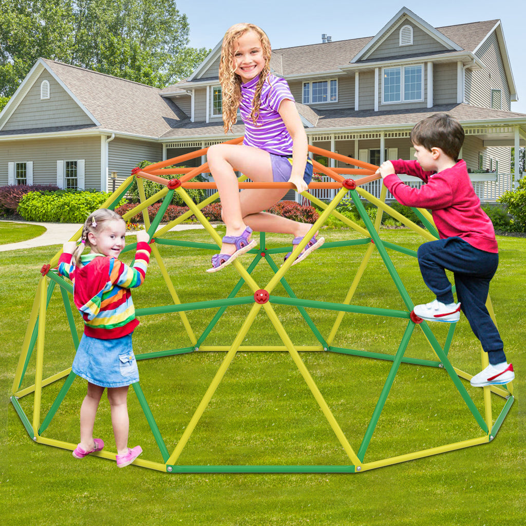 SESSLIFE 6ft Outdoor Dome Climber, Kids Jungle Gym Dome for 3-5 Years Old, Supports 500lbs, TE1305