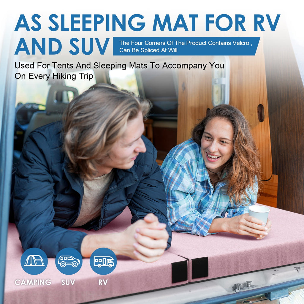 KingChii CertiPUR-US 3" Thick Memory Foam Mattress, Sleeping Bed for Kids Adults,Portable Roll up Sleeping Mats with Removable Waterproof Topper Travel Bag,TWIN/75*38*3 In