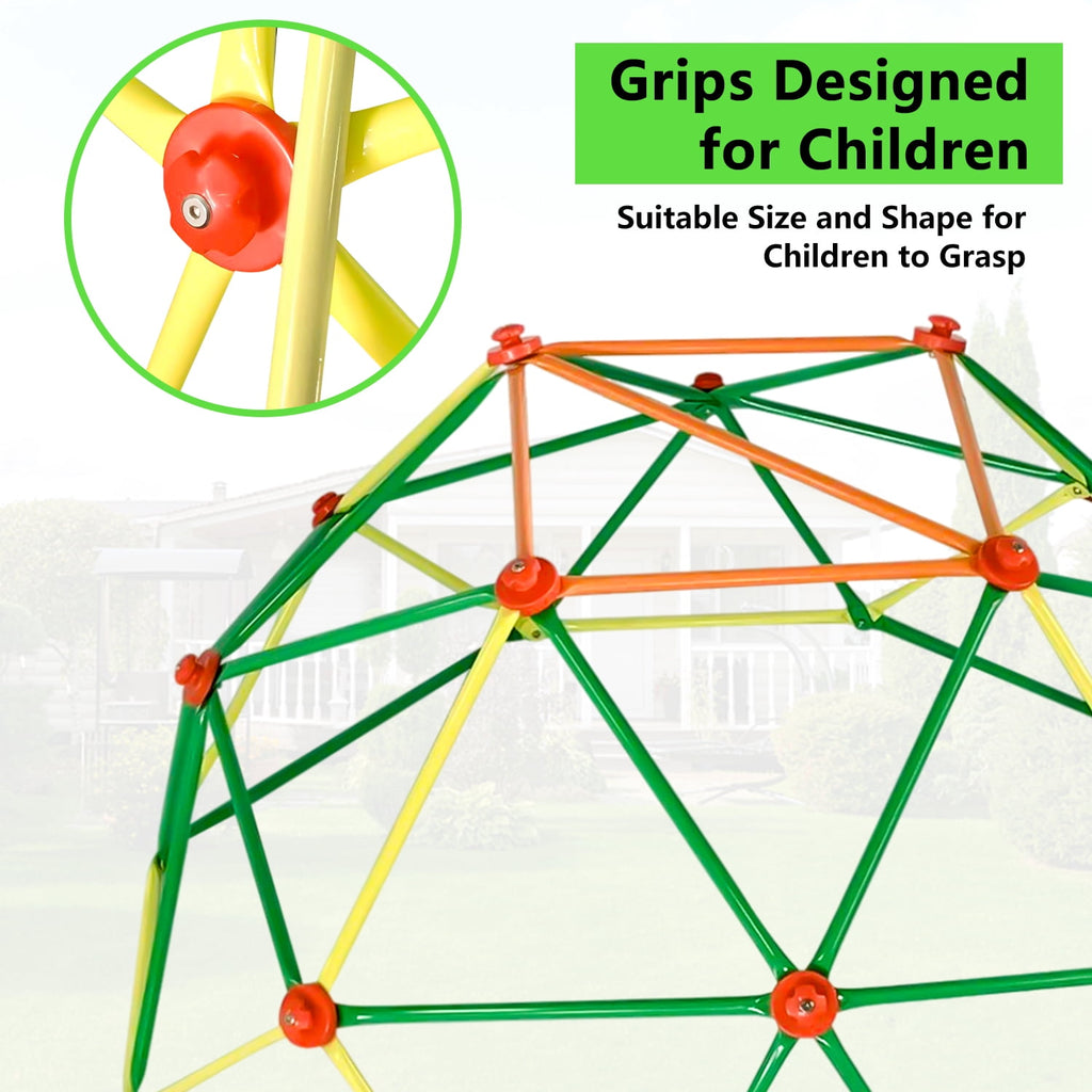 SESSLIFE 6ft Outdoor Dome Climber, Kids Jungle Gym Dome for 3-5 Years Old, Supports 500lbs, TE1305