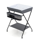 Costway Baby Infant Changing Table Folding Diaper Station Nursery with Storage Black