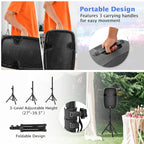 Costway Dual 12 in 2 way 2000W Powered Speakers with  Mic Speaker Stands Control Cables