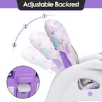 TOBBI 3 in 1 Baby High Chair Convertible Toddler Table Chair Set, Play Seat Booster with Feeding Tray, Adjustable Seat Back, Pink