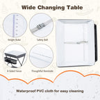 Costway Baby Infant Changing Table Folding Diaper Station Nursery with Storage Black