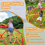 SESSLIFE 6ft Outdoor Dome Climber, Kids Jungle Gym Dome for 3-5 Years Old, Supports 500lbs, TE1305