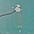Buddha Stones Ebony Flower Protection Blessing Hairpin Decorations