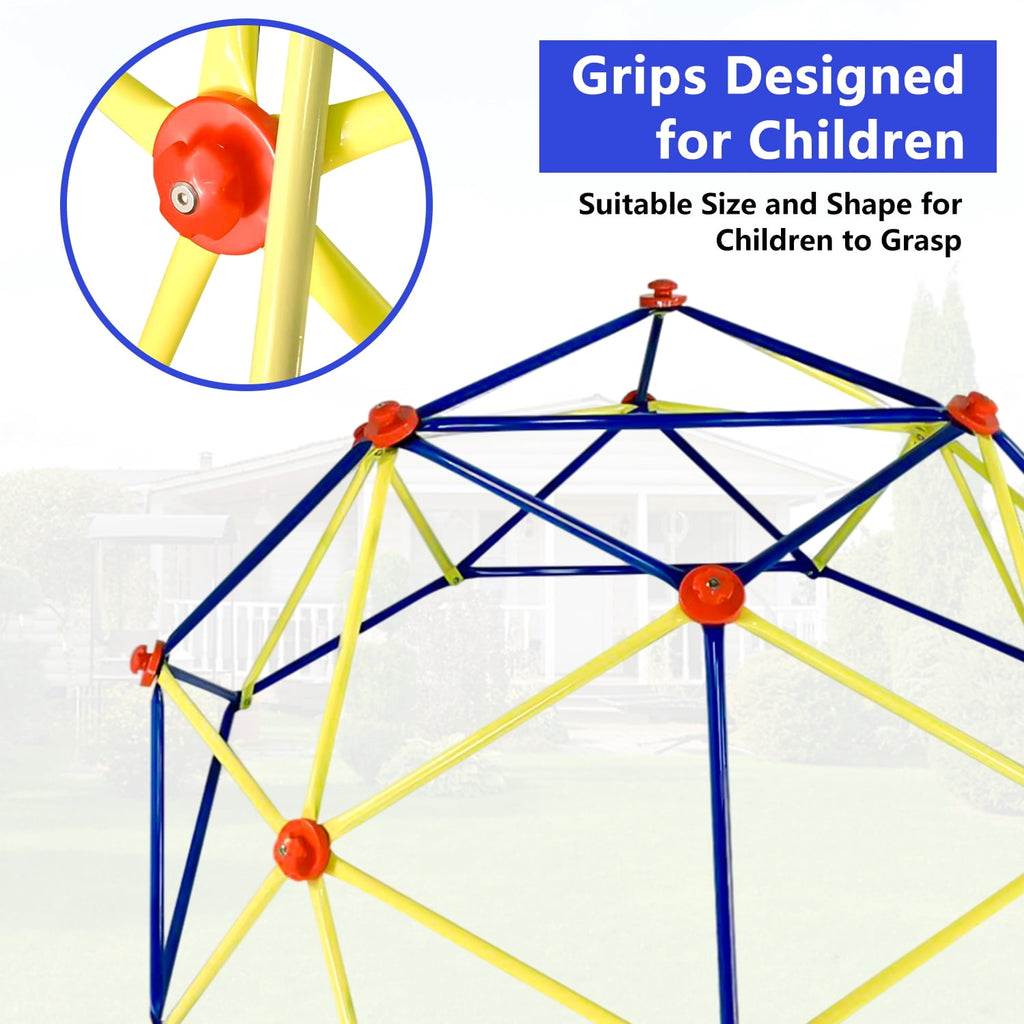 SESSLIFE 6ft Outdoor Dome Climber, Kids Jungle Gym Dome for 3-5 Years Old, Supports 500lbs, TE1305