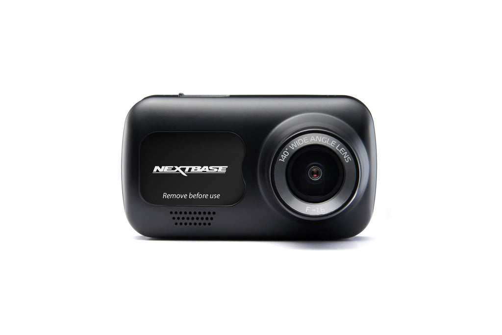 Nextbase 222 Compact Dash Cam in Black 2.5" HD IPS Screen, 1080p Full HD, Intelligent Parking Mode, G Force Sensor, 0.17lbs Assembled.