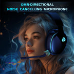 Artsic Wireless Gaming Headset with Microphone for PC, PS4, PS5, Mac, Nintendo Switch with Bluetooth 5.2, 2.4GHz USB PS5 headset,Gaming Headphones with 3.5mm Wired Jack for Xbox Series