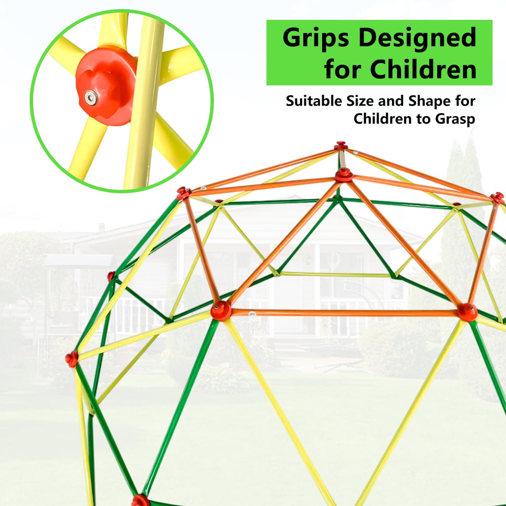 SESSLIFE 6ft Outdoor Dome Climber, Kids Jungle Gym Dome for 3-5 Years Old, Supports 500lbs, TE1305