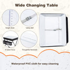 Costway Baby Infant Changing Table Folding Diaper Station Nursery with Storage Black