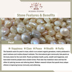 Buddha Stones Flower Leaf Pearl Peace Tassel Hairpin