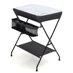 Costway Baby Infant Changing Table Folding Diaper Station Nursery with Storage Black