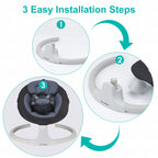 TEAYINGDE Baby Swing for Infants - APP Remote Bluetooth Control, 5 Speed Settings, 10 Lullabies, USB Plug (Gray)