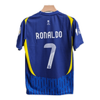 Al Nassr Ronaldo Away Soccer Shirt 2025 Blue Yellow