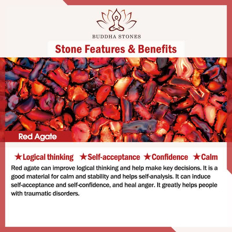 Buddha Stones Red Agate Flower Leaf Calm Confidence Tassel Hairpin