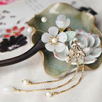 Buddha Stones Ebony Flower Protection Blessing Hairpin Decorations