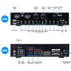 Sunbuck 4000W Surround Sound Bluetooth Audio Power Amplifiers Receiver for Home Stereo Theater System