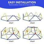 SESSLIFE 6ft Outdoor Dome Climber, Kids Jungle Gym Dome for 3-5 Years Old, Supports 500lbs, TE1305