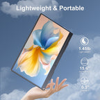 Portable Monitor Zero Frame, 15.6" Ultra Slim 1080P FHD 100% sRGB Display IPS Monitor, Plug&Play Second External Monitor for Laptop PC Phone Mac Xbox PS5