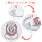 TEAYINGDE Baby Swing for Infants - APP Remote Bluetooth Control, 5 Speed Settings, 10 Lullabies, USB Plug (Gray)