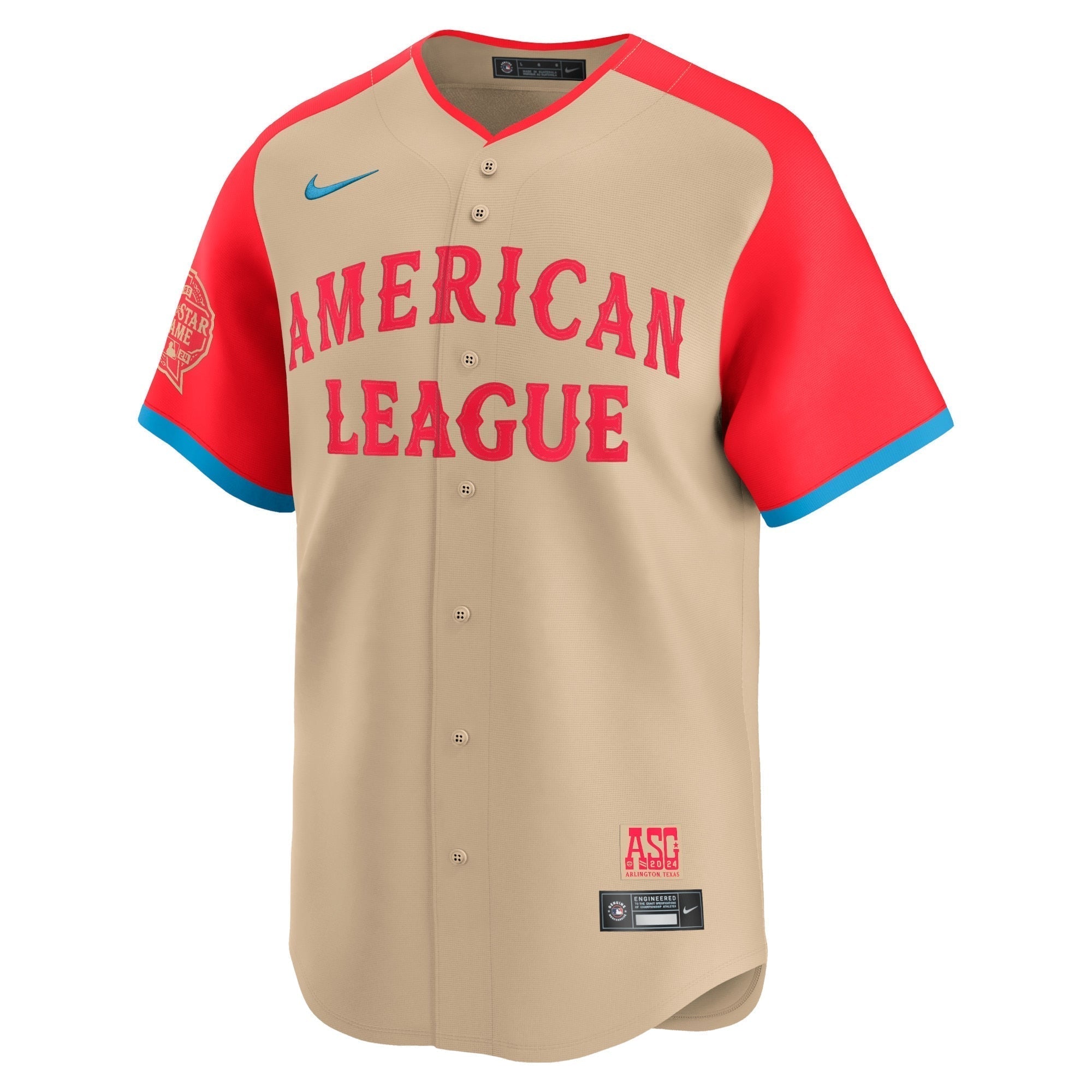American League  2024 MLB All-Star Game Limited Shirt - Cream