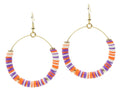The Chloe Earring - Orange + Purple